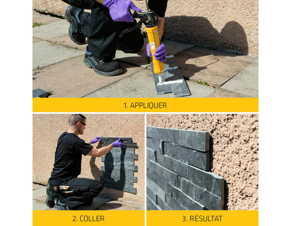 Colle extrême pour la construction "Sikaflex-148" - 400 g - Sika - Brico Dépôt