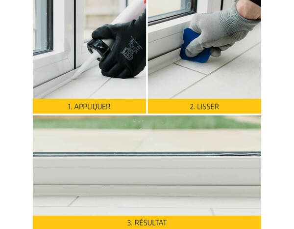 Mastic silicone Sikaseal menuiserie neutre universel anthracite - 300 ml - Sika - Brico Dépôt