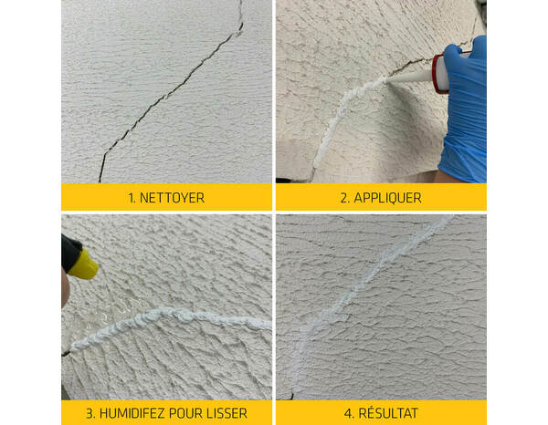 Mastic granuleux Sikaseal 186 effet crépi blanc - 300 ml - Sika - Brico Dépôt