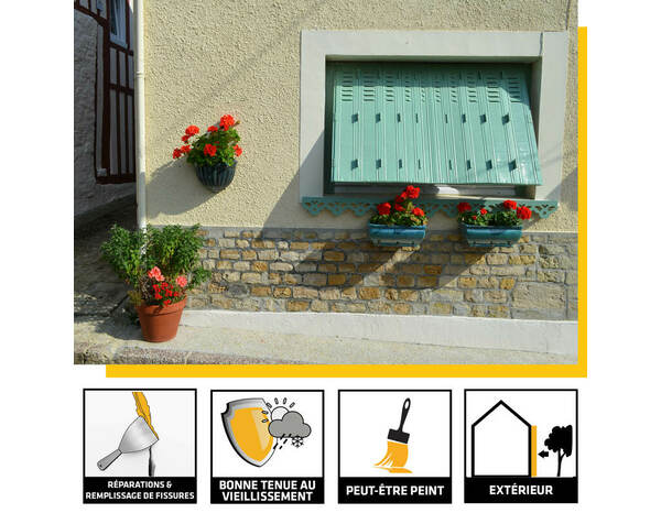 Mastic granuleux Sikaseal 186 effet crépi blanc - 300 ml - Sika - Brico Dépôt