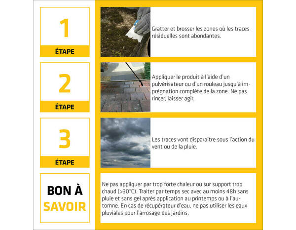 Traitement  algicide- fongicide anti-dépôts verts Sika Stop 20 L - Sika - Brico Dépôt