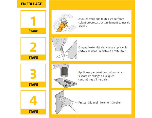 Mastic colle Sikaflex 11 FC + gris béton - cartouche à gâchette 200 ml - Sika - Brico Dépôt