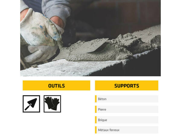 Résine d'accrochage Sikadher-80 GP blanc, en bidon de 5 L - Sika - Brico Dépôt