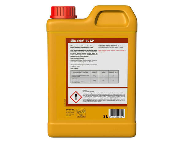 Résine d'accrochage Sikadher-80 GP blanc, en bidon de 2 L - Sika - Brico Dépôt