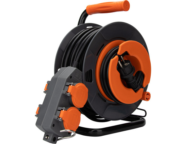 Enrouleur Atelier 4 prises 16A 3G1,5 mm² - 30 m - Brico Dépôt