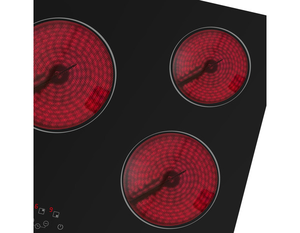 Plaque de cuisson vitrocéramique 3 zones 5300 W - 590 x 520 mm - Brico Dépôt