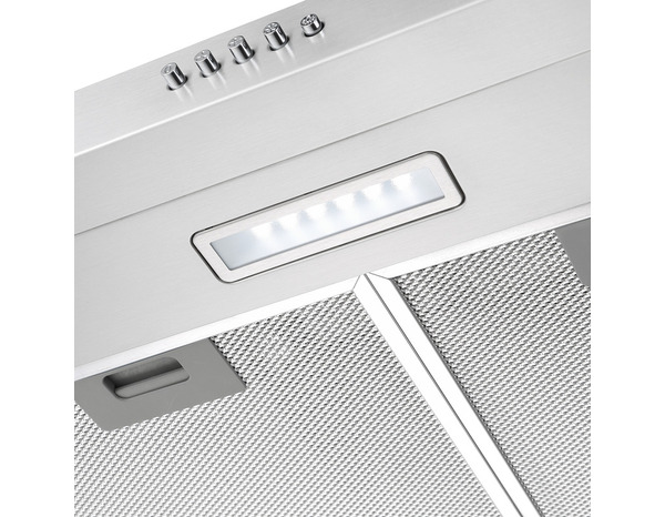 Hotte de cuisine cube en inox - 60 cm - Brico Dépôt