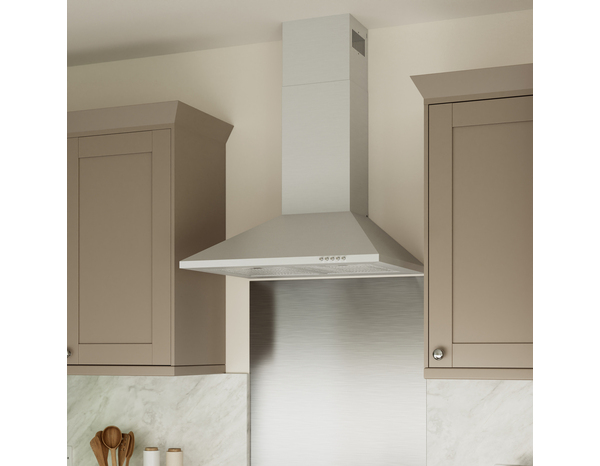 Hotte de cuisine cheminée inox - 60 cm - Brico Dépôt