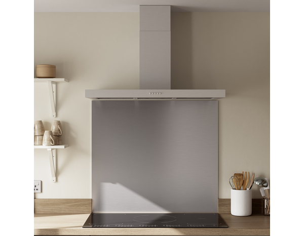 Hotte de cheminée rectangulaire inox - 90 CM - Brico Dépôt