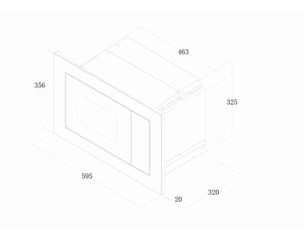 Micro-ondes encastrable gris 17L - Brico Dépôt