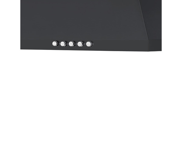 Hotte de cuisine cheminée noir - 60 cm - Brico Dépôt