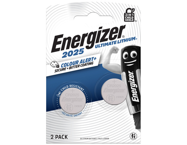2 piles CR2025 Ultimate Lithium - Energizer - Brico Dépôt