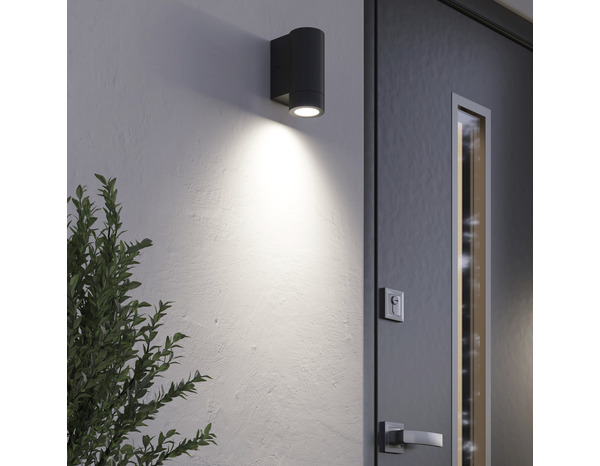 Applique murale Tiarela gu10 noir - Marque BLOOMA - Brico Dépôt