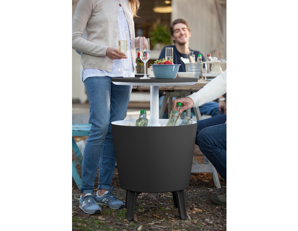 Table de cocktail isotherme vert amande "Cool Bar" - 30L - Keter - Brico Dépôt