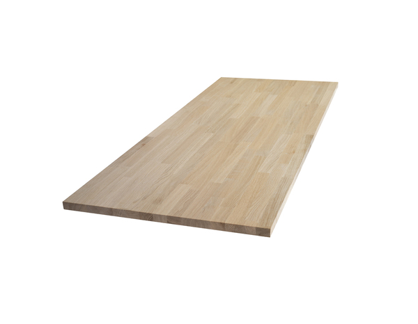 Plan de travail bois de chêne massif  L.180 x P.62 x EP.40 mm - Brico Dépôt