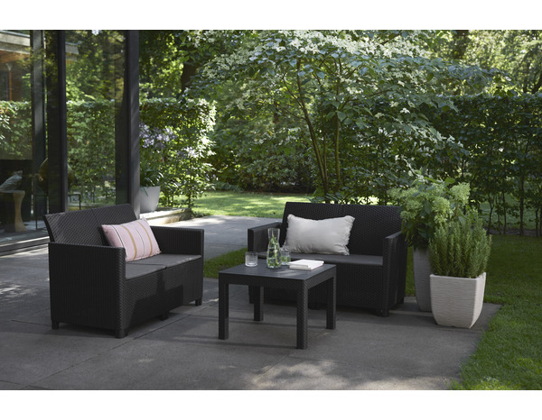 Salon résine 4 places "Marie" - Allibert - Brico Dépôt