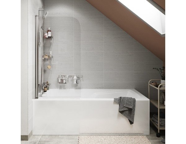Pare baignoire Arkell verre transparent - Brico Dépôt