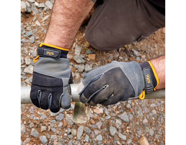 Gants de manutention hautes performances en cuir synthétique T9 - Brico Dépôt