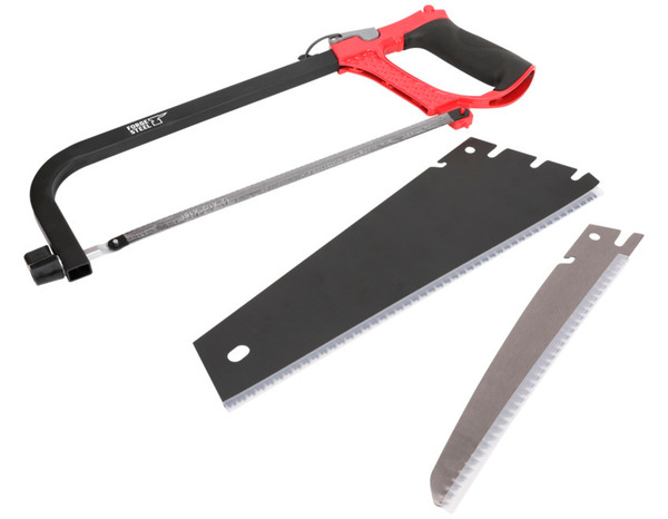 Scie à main 3 en 1 + 4 lames - Forge steel - Brico Dépôt