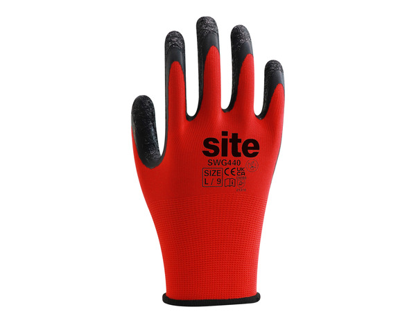 Gants universel anti-dérapant rouge T.9 - Brico Dépôt