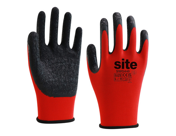 Gants universel anti-dérapant rouge T.9 - Brico Dépôt
