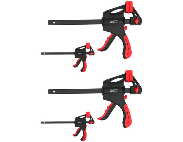 Lot de 4 serre-joints - Forge steel - Brico Dépôt