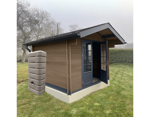 Récupérateur d'eau dune 320L grège - Belli - Brico Dépôt