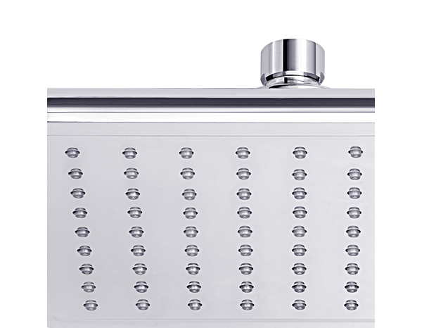 Pomme de tête carrée chromée MILIA 20 x 20 cm - Cooke and Lewis - Brico Dépôt