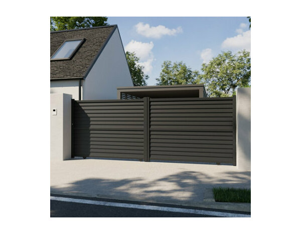 Portail aluminium coulissant Celtis 4m25 - Marque BLOOMA - Brico Dépôt