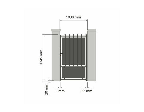 Portillon fer Karnan 1m - Brico Dépôt