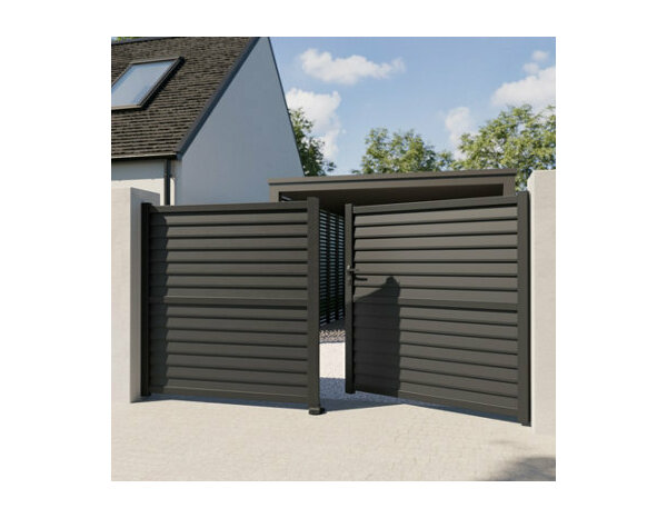 Portail aluminium battant Celtis 3m5 - Marque BLOOMA - Brico Dépôt
