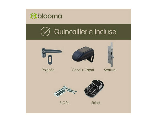 Portail aluminium battant Astia 3m - Marque BLOOMA - Brico Dépôt