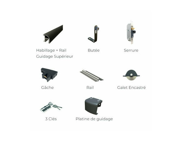 Portail aluminium coulissant Celtis 4m25 - Marque BLOOMA - Brico Dépôt