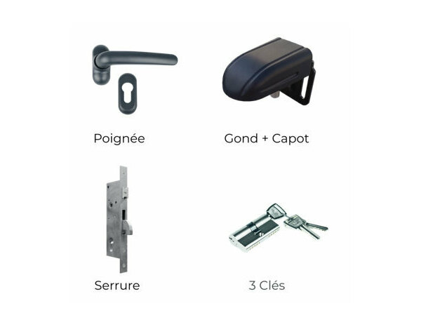 Portillon aluminium Celtis 1m - Marque BLOOMA - Brico Dépôt