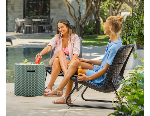 Coffre glacière vert amande concept 3 en 1 "Cool Stool" - Keter - Brico Dépôt