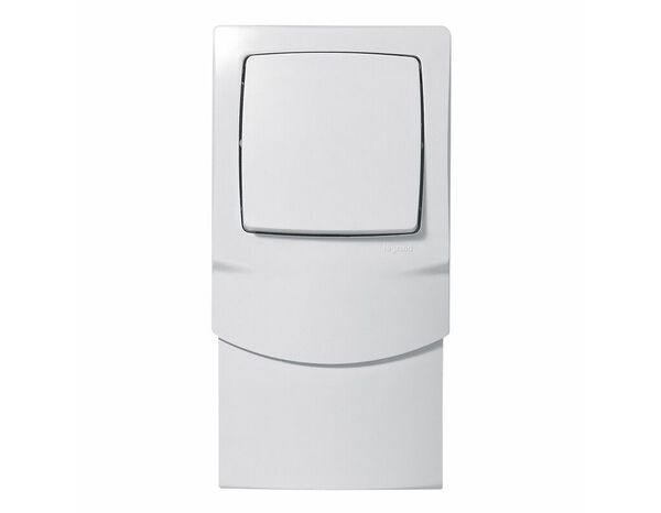 Va-et-vient cadre vertical 16mm appareillage saillie blanc - Legrand - Brico Dépôt