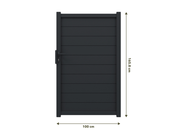 Portillon aluminum Astia 1m - Marque BLOOMA - Brico Dépôt