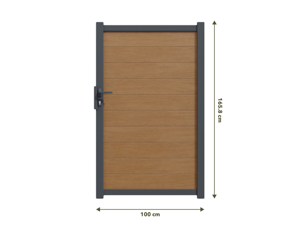 Portillon marron Delfis 1m - Marque BLOOMA - Brico Dépôt