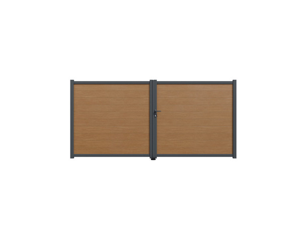 Portail composite battant Delfis 3m50 - Marque BLOOMA - Brico Dépôt