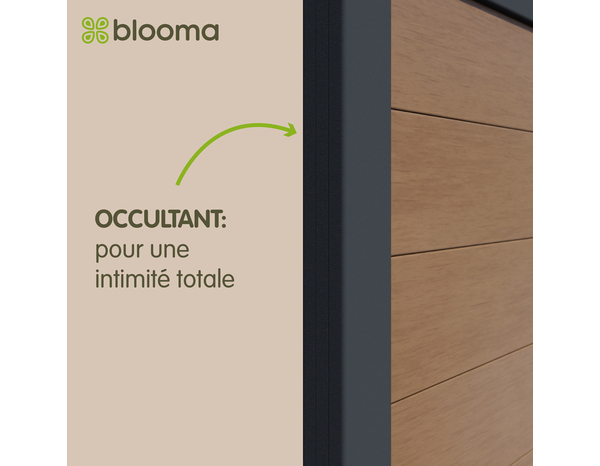 Portail composite battant Delfis 3m50 - Marque BLOOMA - Brico Dépôt