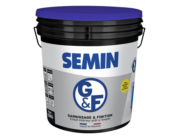 Enduit pâte garnissage & finiton 25 Kg - Semin - Brico Dépôt