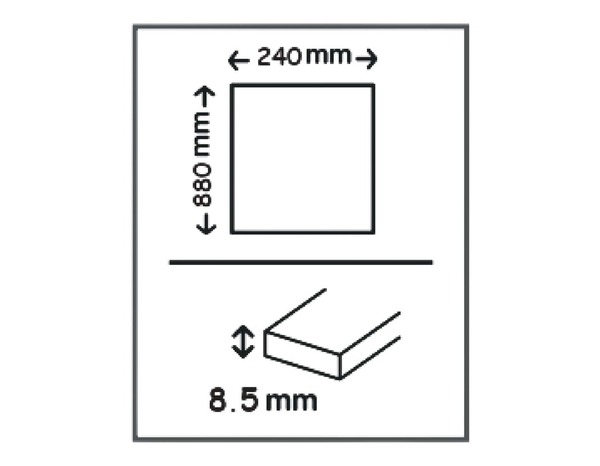 Carrelage de sol extérieur Origa gris 24 x 88 cm 1,27 m² - Marque BLOOMA - Brico Dépôt