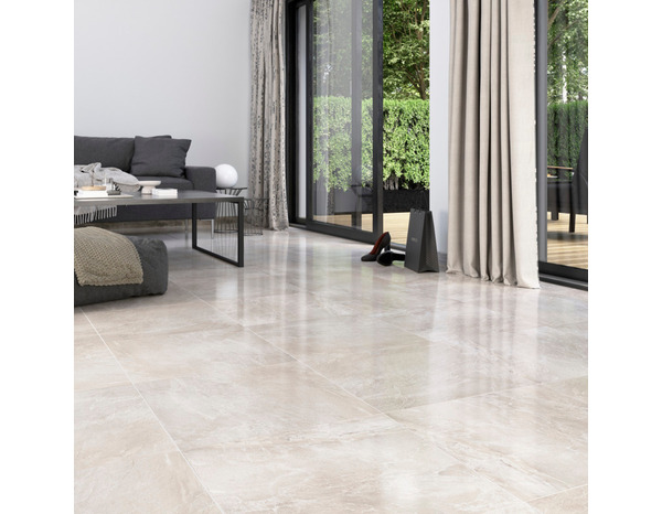 Carrelage de sol intérieur Tobias beige 60 x 60 cm 1,08 m² - Cooke and Lewis - Brico Dépôt