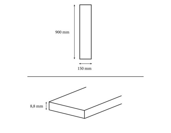 Carrelage de sol intérieur Jorel 15 x 90 cm 1,08 m² - Cooke and Lewis - Brico Dépôt