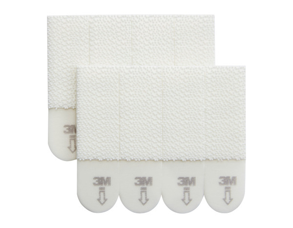 4 paires de languettes de fixation tableaux petit modèle blanc - max 2 kg - Command - Brico Dépôt