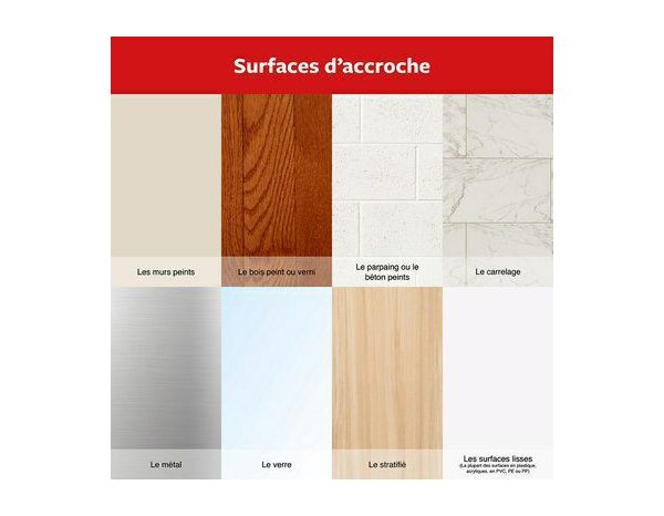 Crochet coinceur à balai en plastique blanc - Command - Brico Dépôt