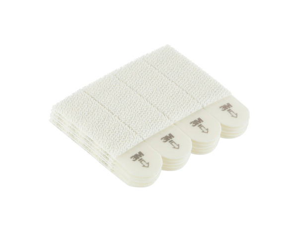 12 paires de languettes de fixation tableaux moyen modèle blanc - charge max : 5 kg - Command - Brico Dépôt