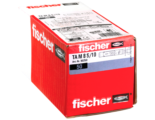 Cheville pour fixations lourdes M8 en acier électrozingué - 50 Pièces - Fischer - Brico Dépôt