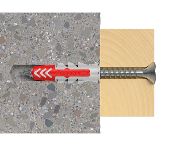 Chevilles à expansion DuoPower Ø6x30 - 100 pièces en nylon pour tous matériaux - Fischer - Brico Dépôt