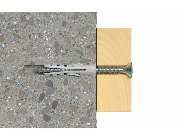 Chevilles à expansion nylon 5mm - 1000 Pièces - idéales pour béton et brique - Fischer - Brico Dépôt